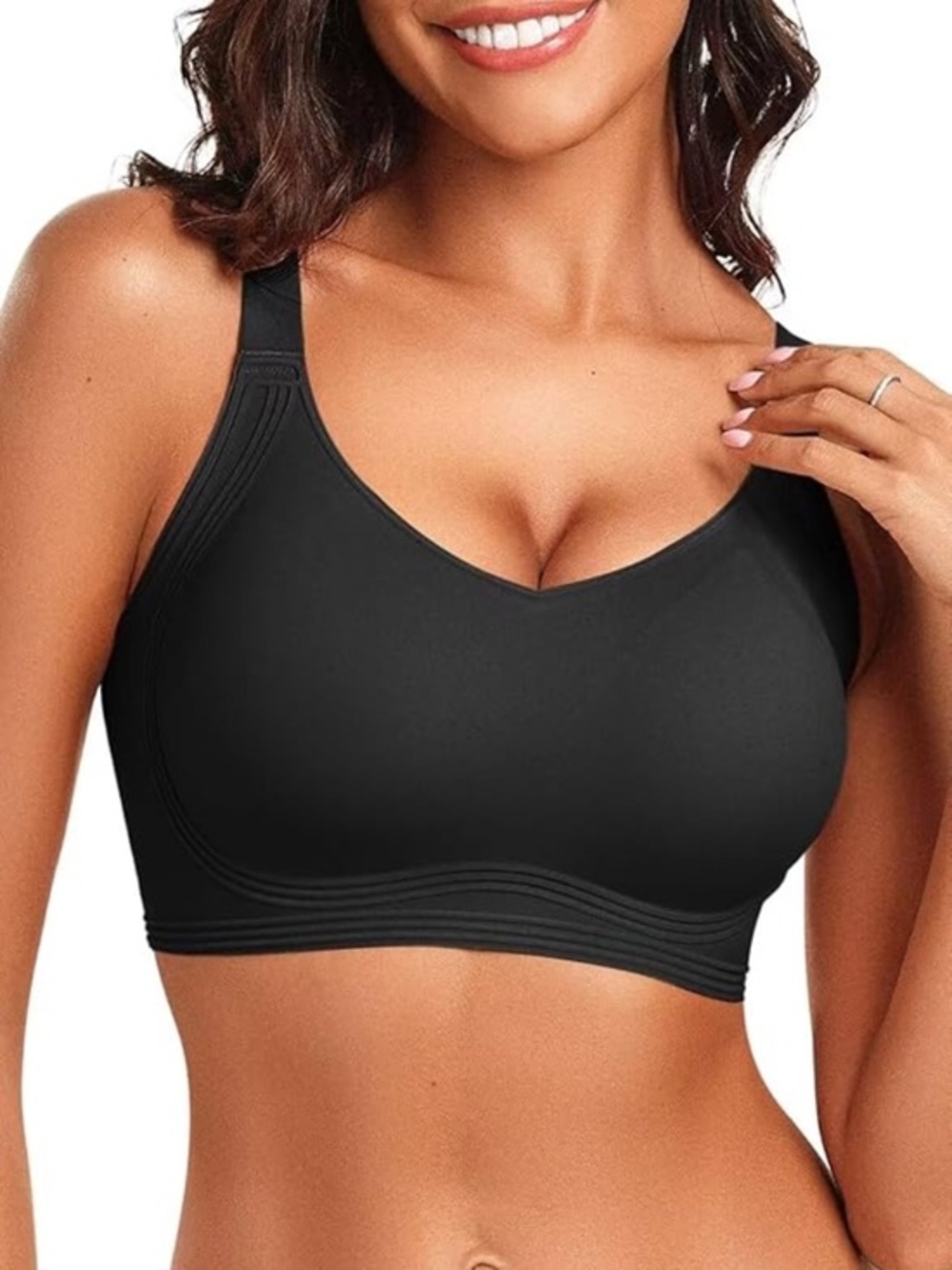 Seamless Wireless Push Up Bras with Support and Lift, No Underwire Bralette